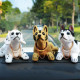car dashboard moving dog